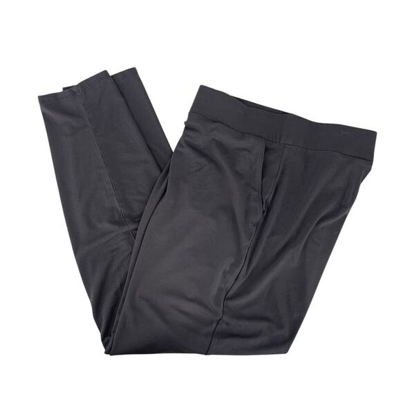 Eileen Fisher Soft Stretch Casual Pull On Pants Pockets Medium Gray - Picture 1 of 10